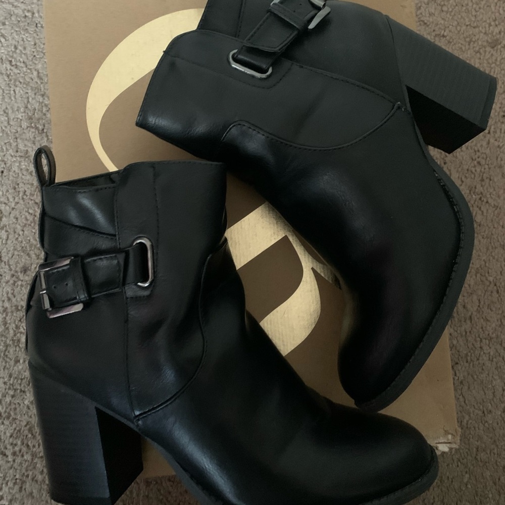 COPY - Faux Leather Ankle Boots